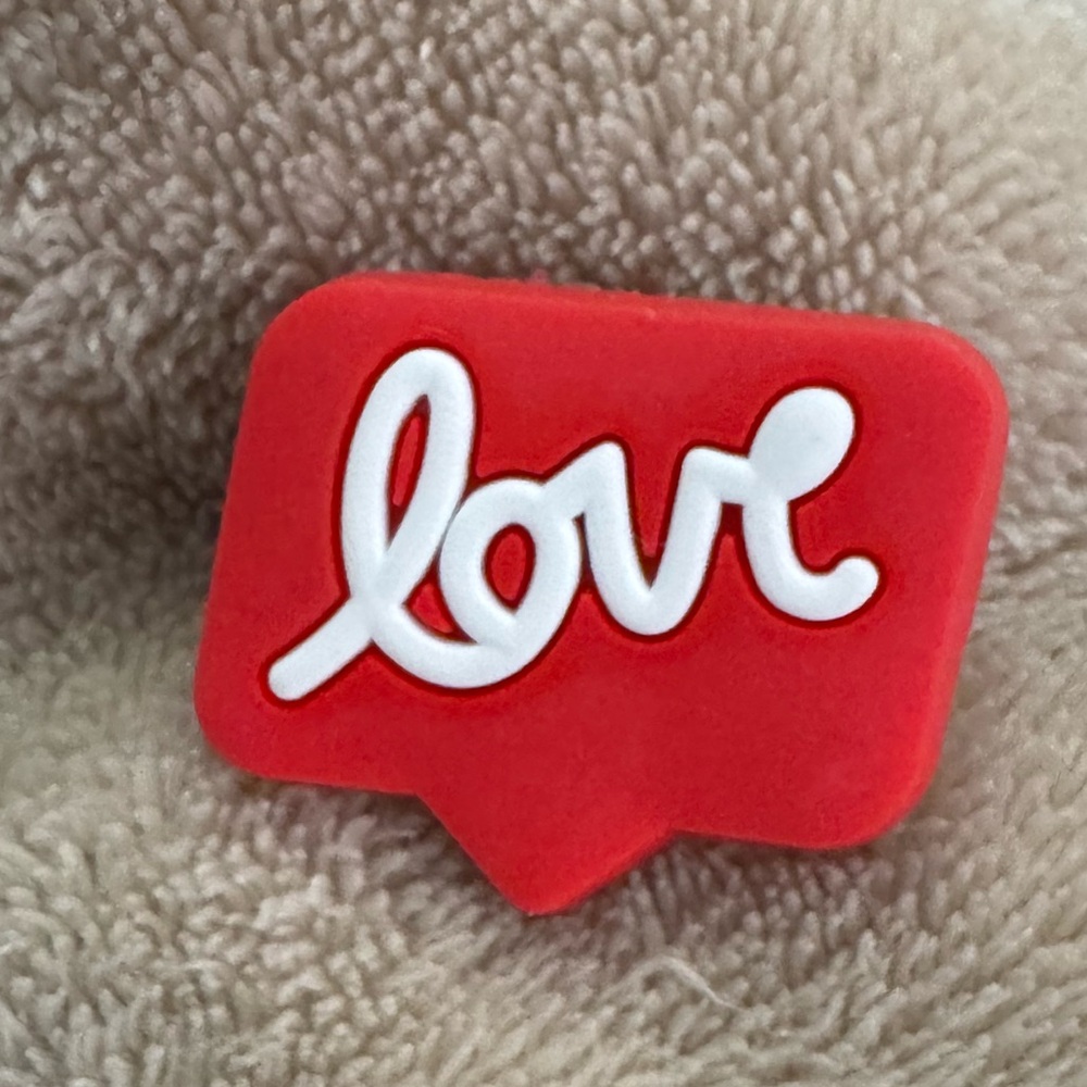 Red Love CROCS Jibbitz Shoe Charm 5/$20